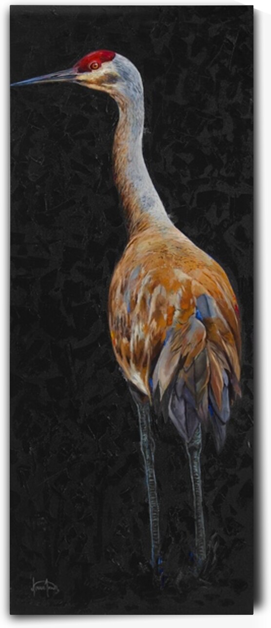 Black Crane by Averi Iris Art