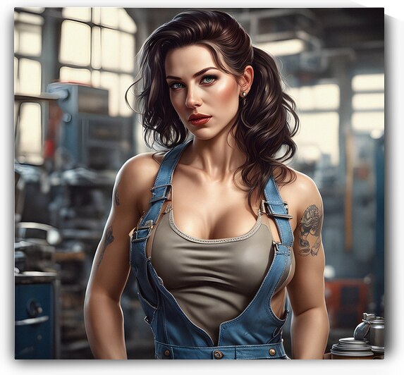 The Lady Mechanic by One Simple Gallery