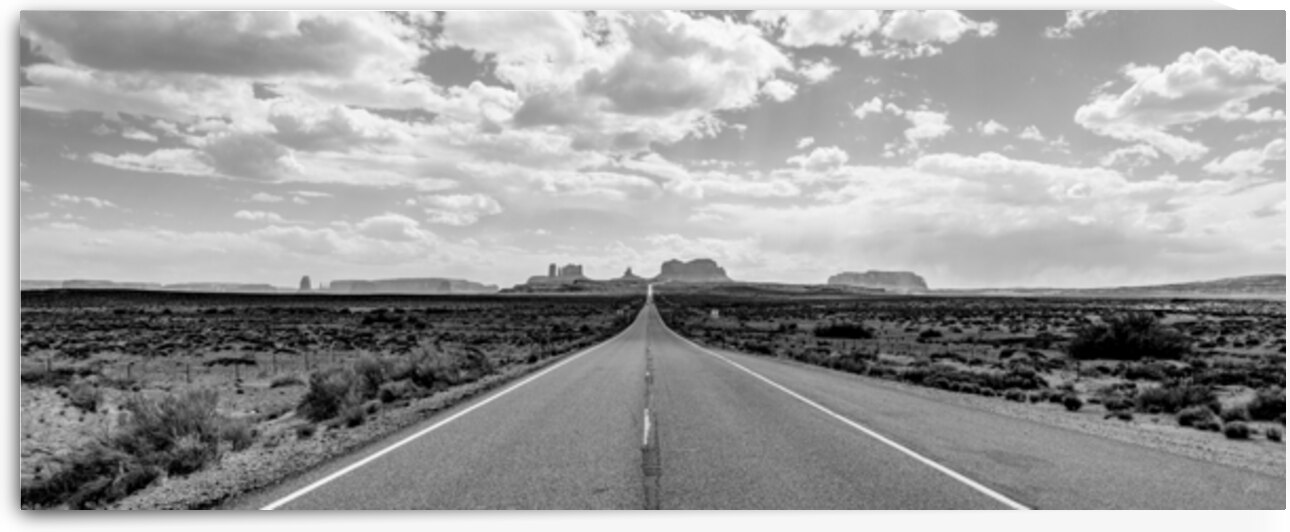 Forrest Gump Point Pano Grayscale by Jennifer White