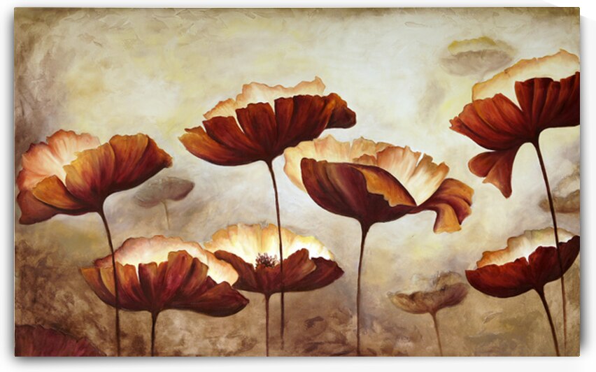 Elegant Floral Art - Majestic Poppy Blooms by el halaoui ali