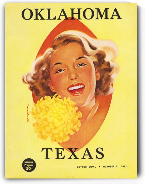 1952 Oklahoma Sooners vs. Texas Longhorns  by Row One Brand