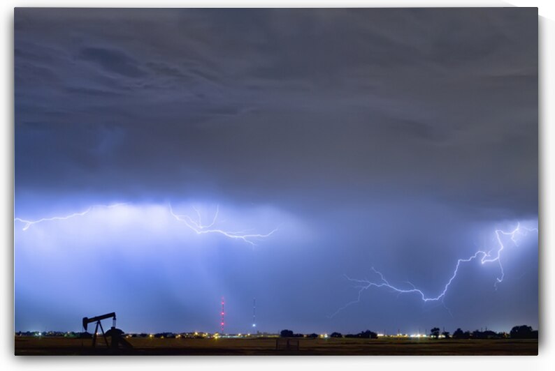 Michelangelo Lightning Strikes Oil by Bo Insogna