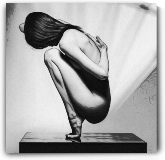 On Toes - Square by Millie R Lissow