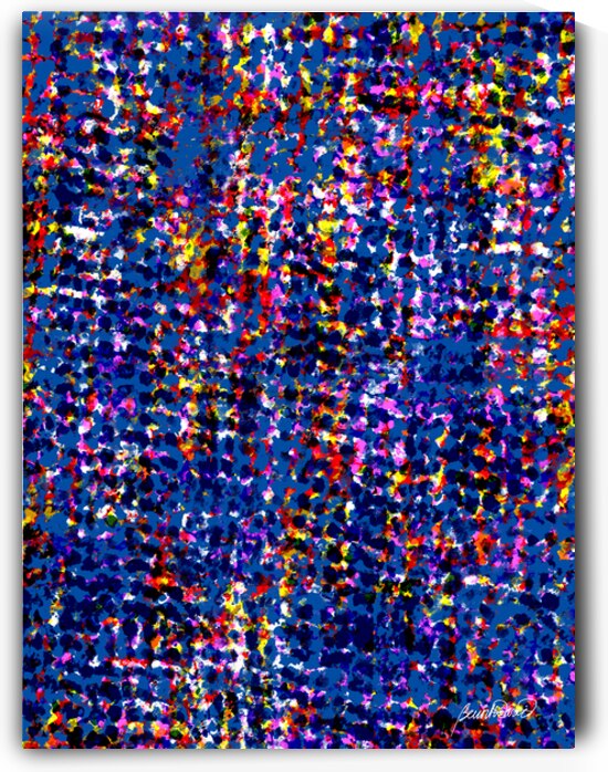 Gridlocked Dotted Trails Purple by Benoit David