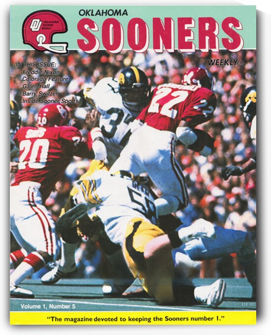 1979 Oklahoma Sooners Weekly Cover Art by Row One Brand