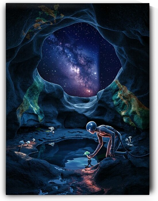 Origin of Mushrooms   by Byron Johnson