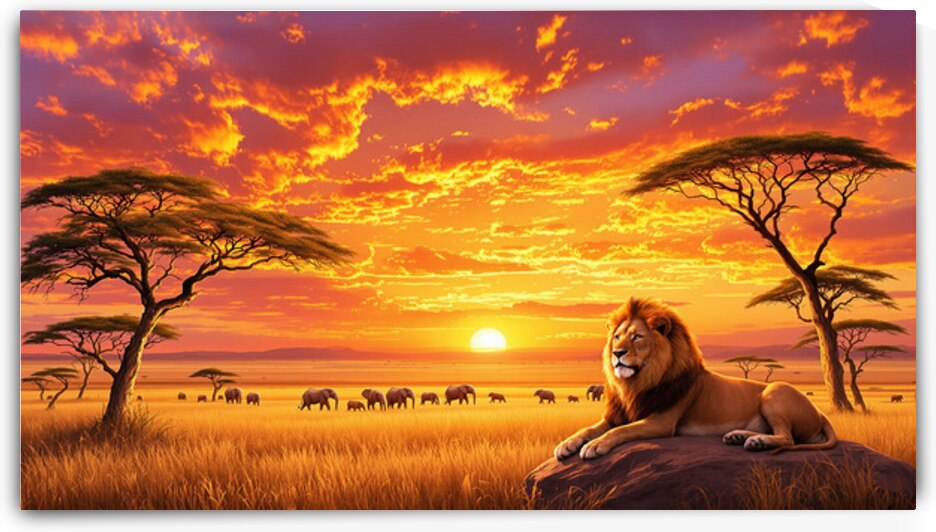 Golden Savannah at Sunset4 by ImagineART