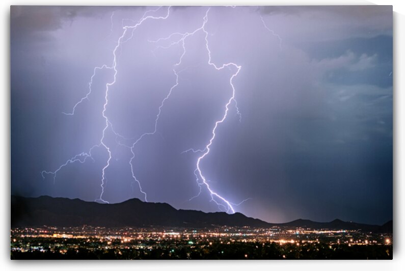 Electric Symphony Over Scottsdale’s Night by Bo Insogna