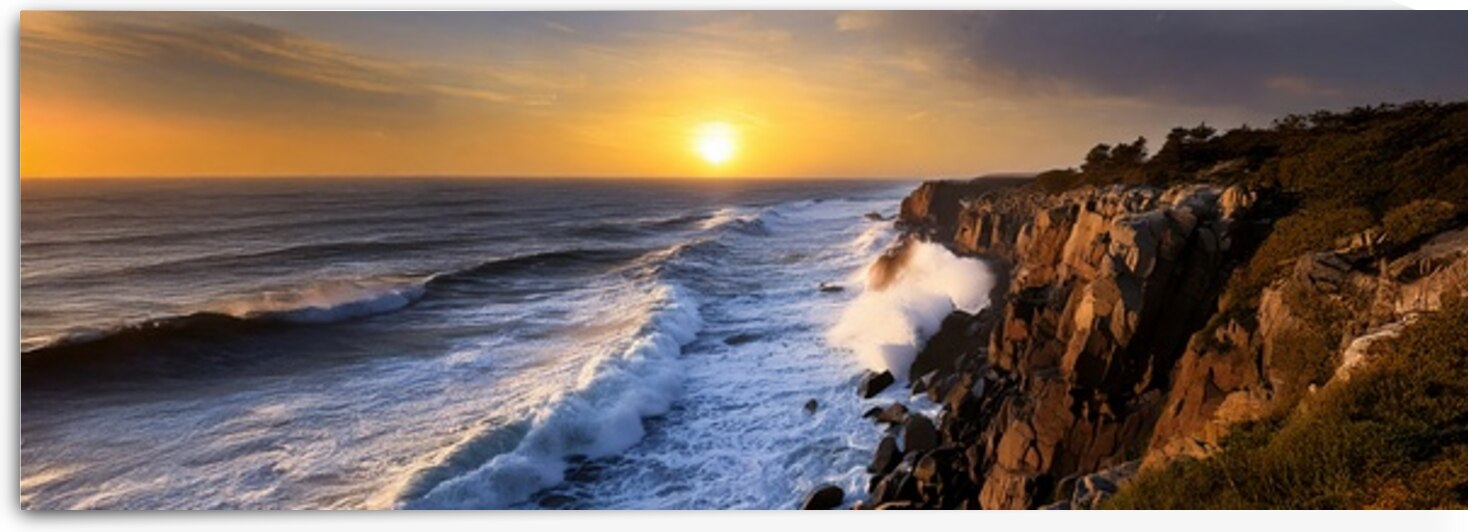 Stormy Maine Coast Panotama 7  by Frank Wilson