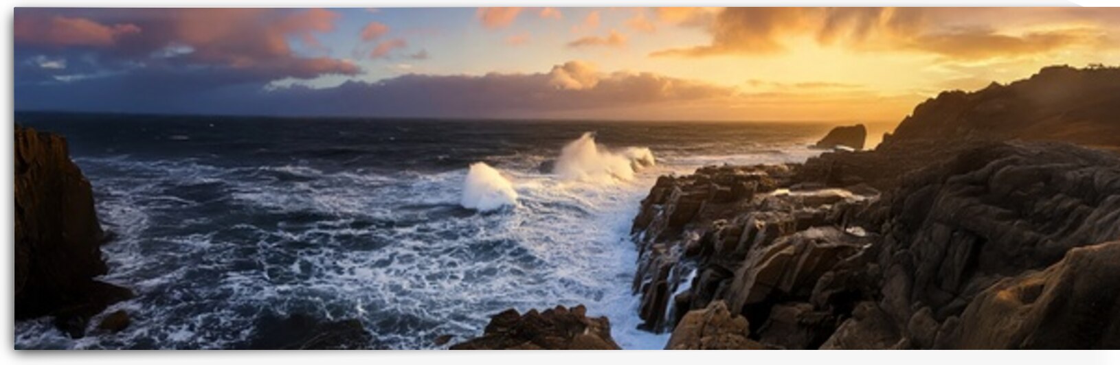Stormy Maine Coast  Panorama 11 by Frank Wilson