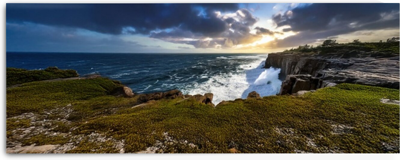Stormy Maine Coast Panorama 15  by Frank Wilson