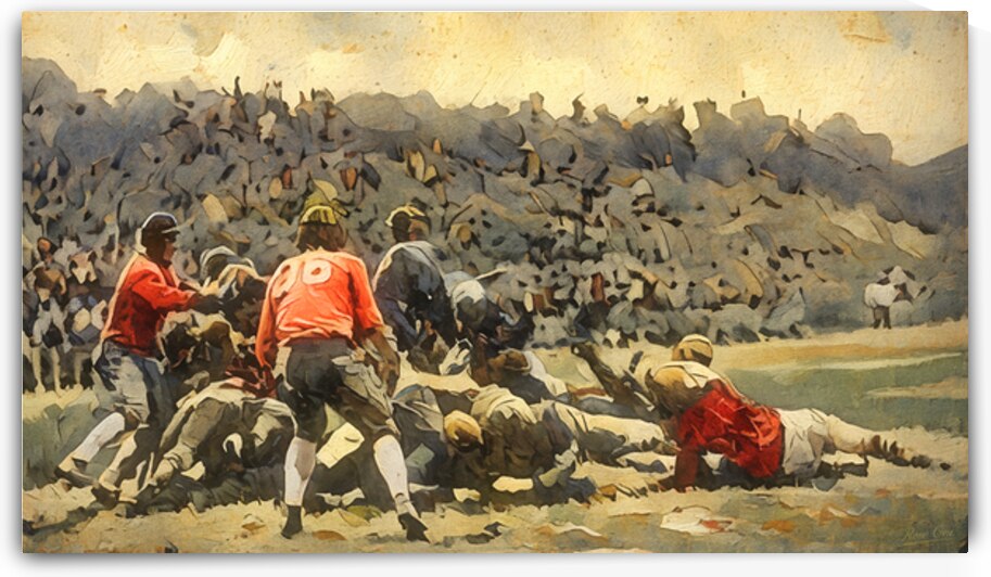 1927 University of Maryland Football Art by Row One Brand
