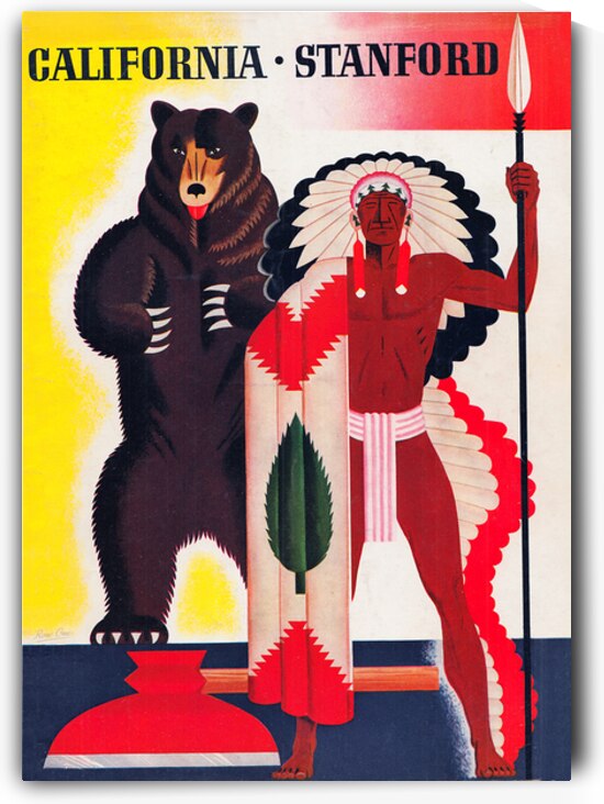 1939 California Golden Bears at Stanford Indians by Row One Brand