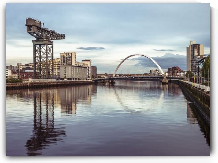 View along the river Clyde Glasgow by Assaf Frank
