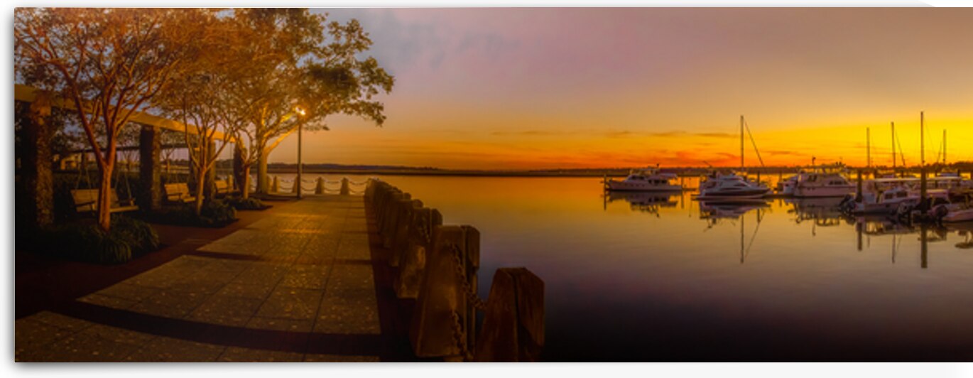 Beaufort  SC Sunset Riverwalk in Winter by Norma Brandsberg Photography