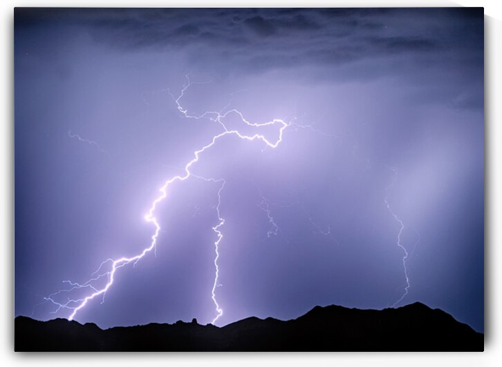 Arizona McDowell Mountains Electrical Discharge by Bo Insogna