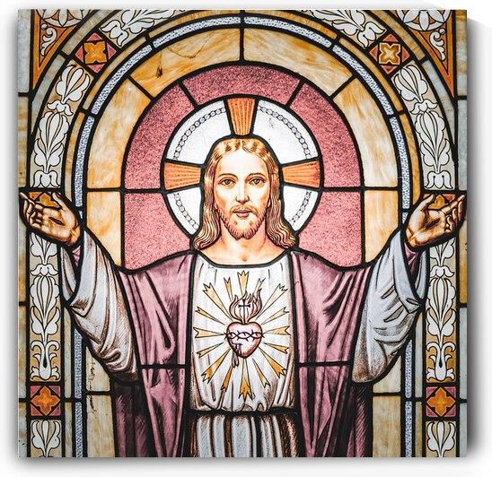 Jesus Christ light. Symbol of love faith peace spiritual resu by Paolo Modena