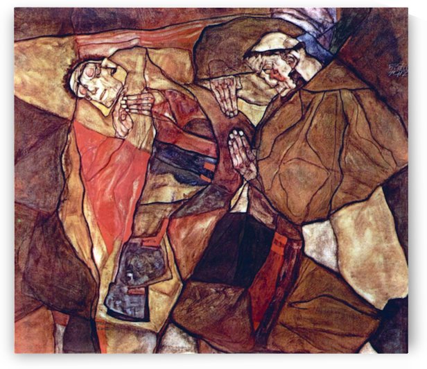 Agony (The Death Struggle) by Egon Schiele
