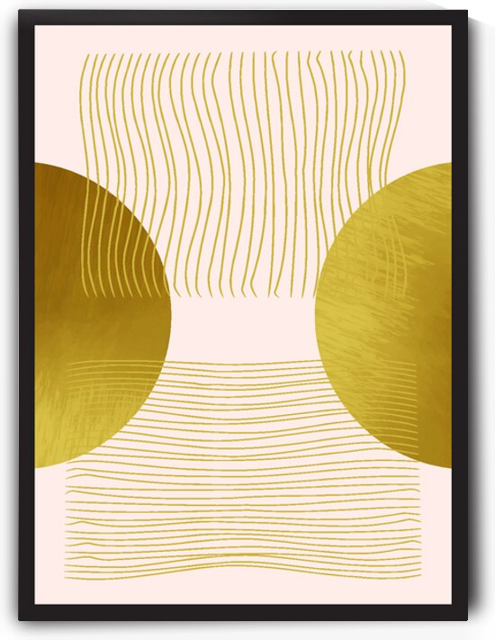 Collection of gold shapes a by Point Art