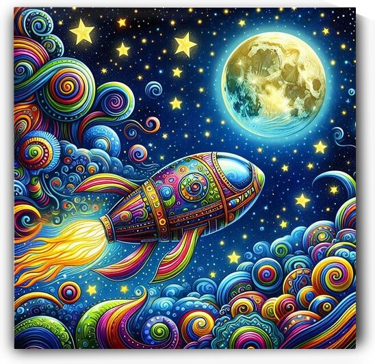 Space Fish Voyager by Rod Miller