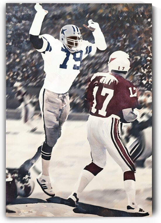 1979 Dallas Cowboys Harvey Martin Rush by Row One Brand