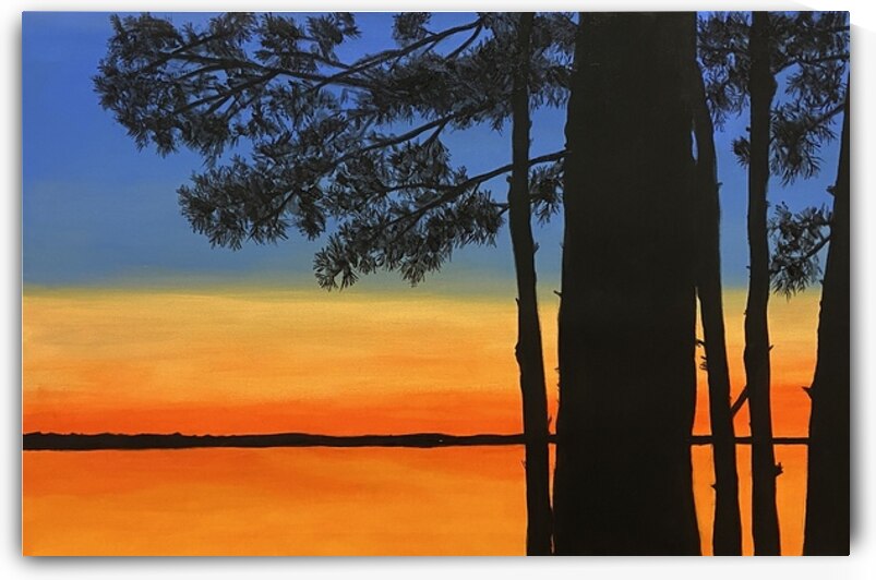 Sunset on Apalachicola Bay by Tom Humrickhouse