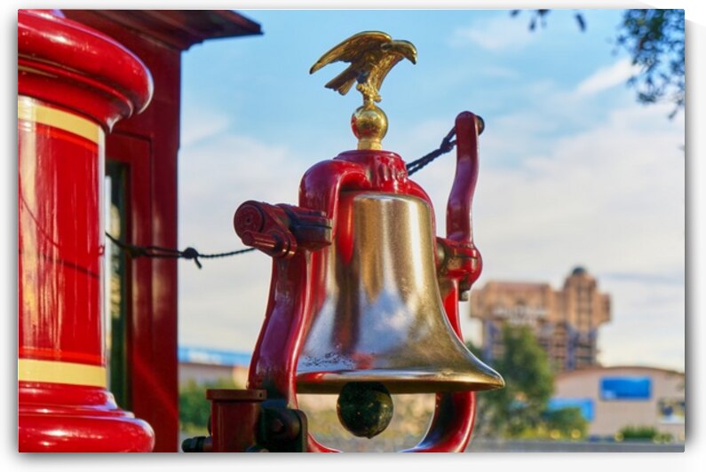 Steam Engine Bell in Theme Park by Ryan Cameron