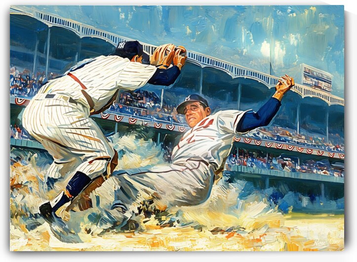 1960 New York Yankees Art Remix by Row One Brand