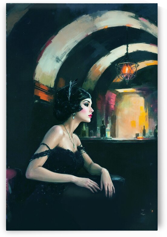 Prohibition Speakeasy Art Print by Tricky Rabbit Art