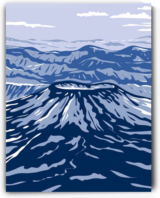 Aniakchak Volcano by Point Art