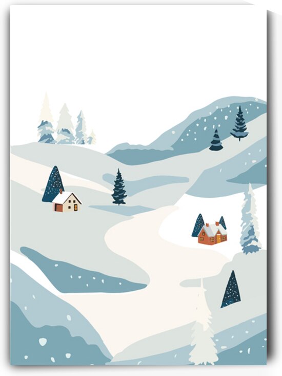 Winter landscape backgroundc by Point Art