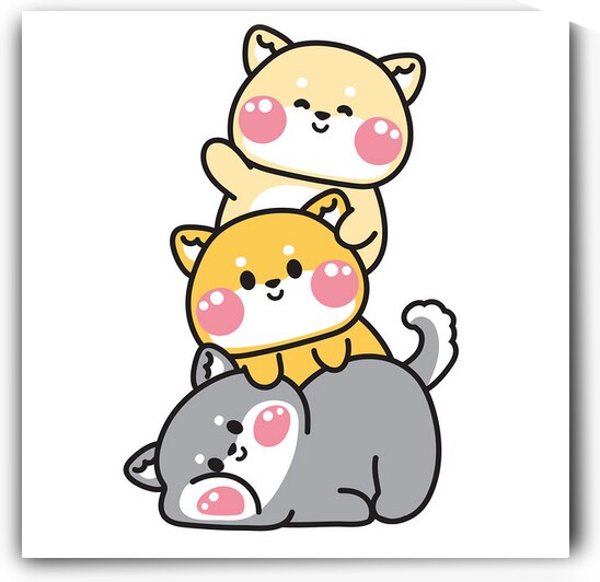 Cute shibainu dog by Point Art