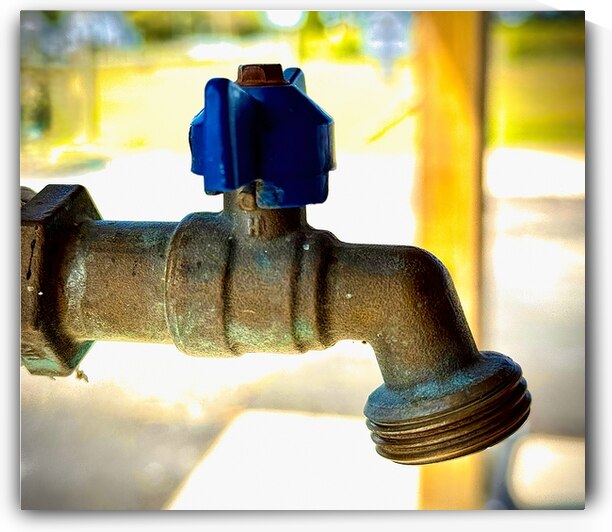 Patina Faucet with the Elixir of Life by Bill Swartwout Photography