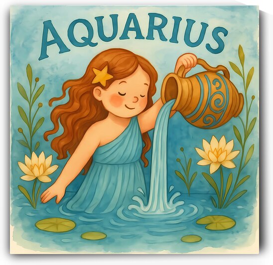 Children Horoscope. Aquarius by Ariadna-de-Raadt