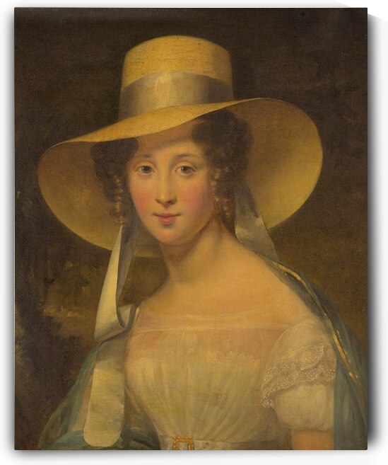 Portrait of A Young Lady [1825] by Aimée Brune–Pagès [1803–1866] by MyCozyFineArt