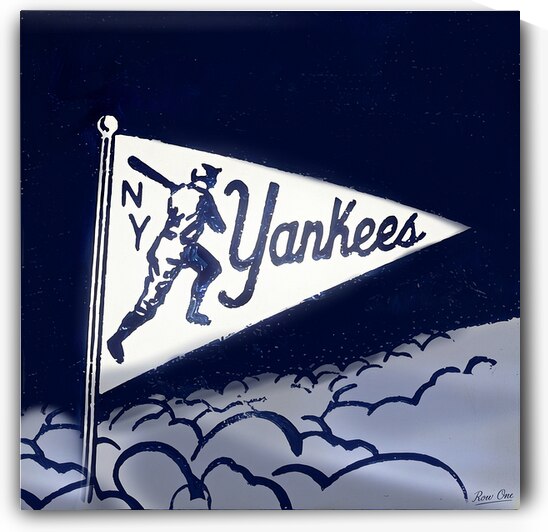 1950s New York Yankees Baseball Art Remix by Row One Brand