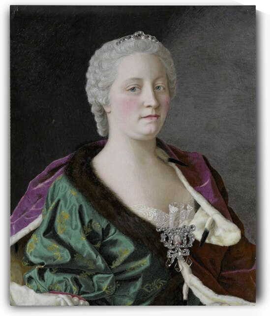Maria Theresa. Archduchess of Austria. Queen of Hungary and Bohemia. And Holy Roman Empress [1747] by Jean–Etienne Liotard [1702–1789] by MyCozyFineArt