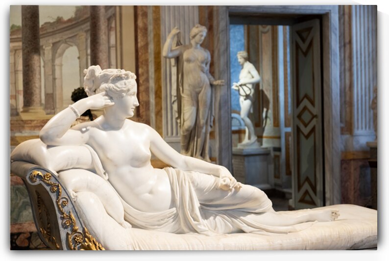Rome Italy   Paolina Borghese Bonaparte as Venus Victrix by sc by Paolo Modena