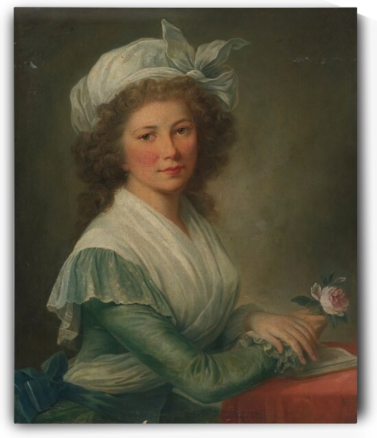Portrait of a young lady by Marie Victoire Lemoine [1754–1820] by MyCozyFineArt