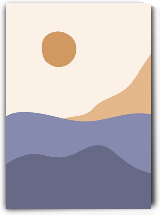 Abstract desert landscape a by Point Art