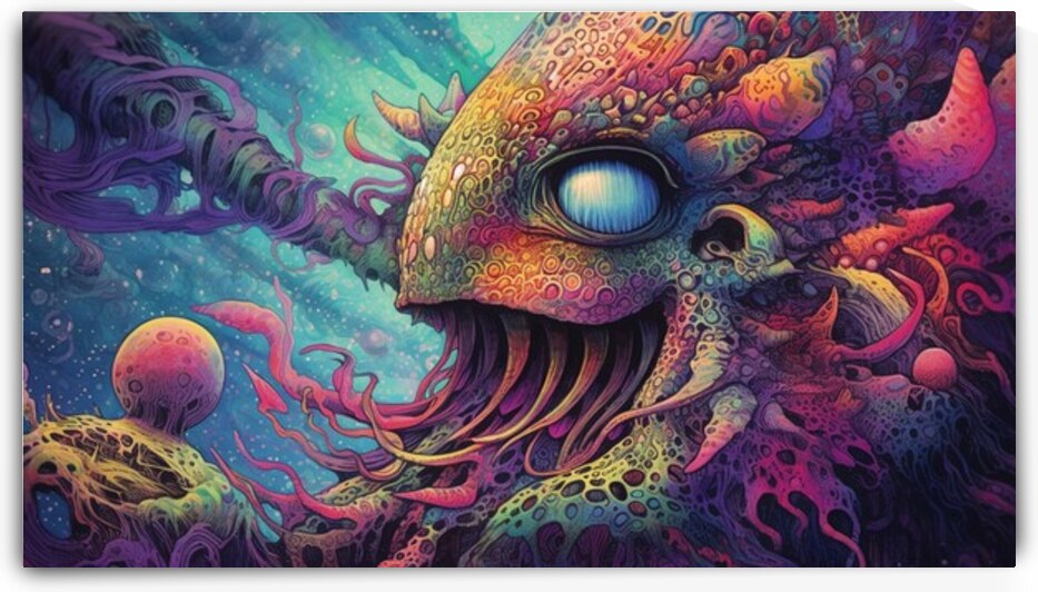 Trippy creature by Point Art