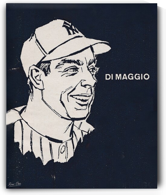 1960 Joe DiMaggio Sketch Art by Row One Brand