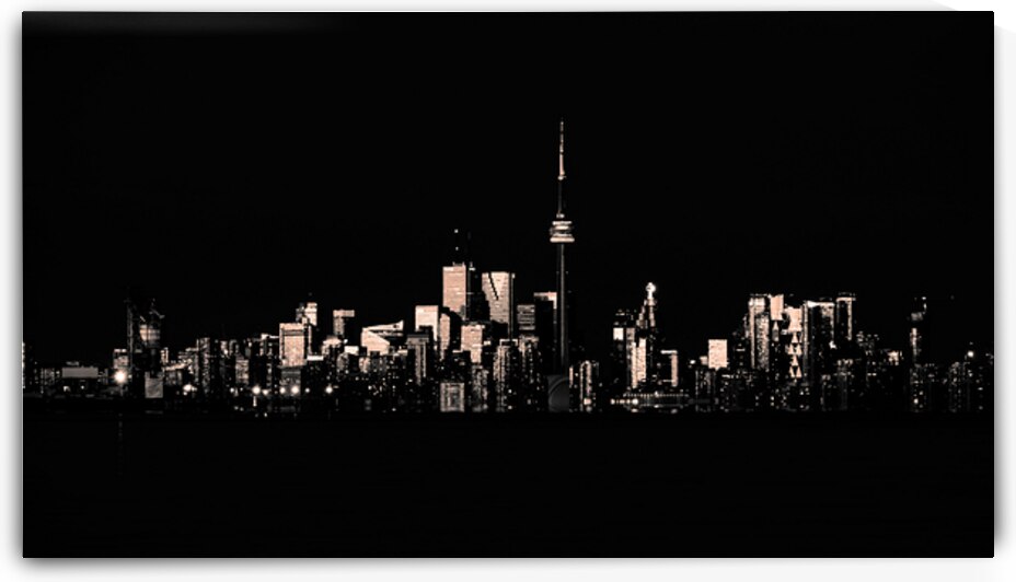 Toronto Skyline - B&W by Luyi