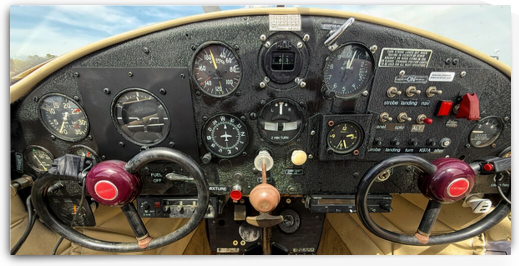 Vintage Ercoupe Instrument Panel by Bill Swartwout Photography