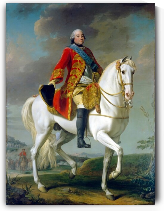 Louis–Philippe. Duc d’Orleans. Saluting his Army on the Battlefield [1757] by Alexander Roslin [1718–1793] by MyCozyFineArt
