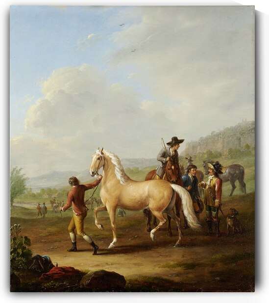 Horse Market [1786] by Johann Georg Pforr [1745–1798] by MyCozyFineArt