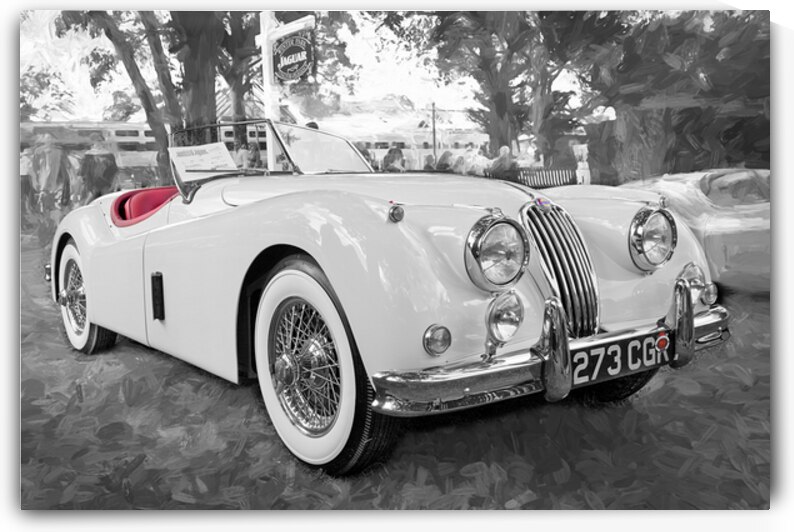 1956 White XK 140 MC OTS X1 4 by Rich Franco