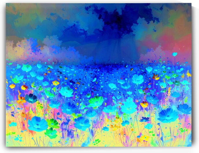 Flowers field 0001 by TROP T GALLERY