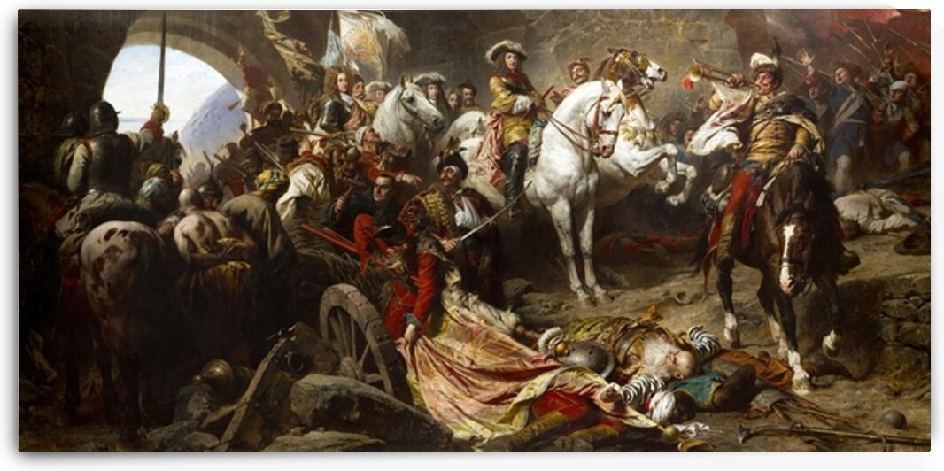 Reoccupation of Buda castel in 1686 [1896] by Gyula Benczúr [1844–1920] by MyCozyFineArt