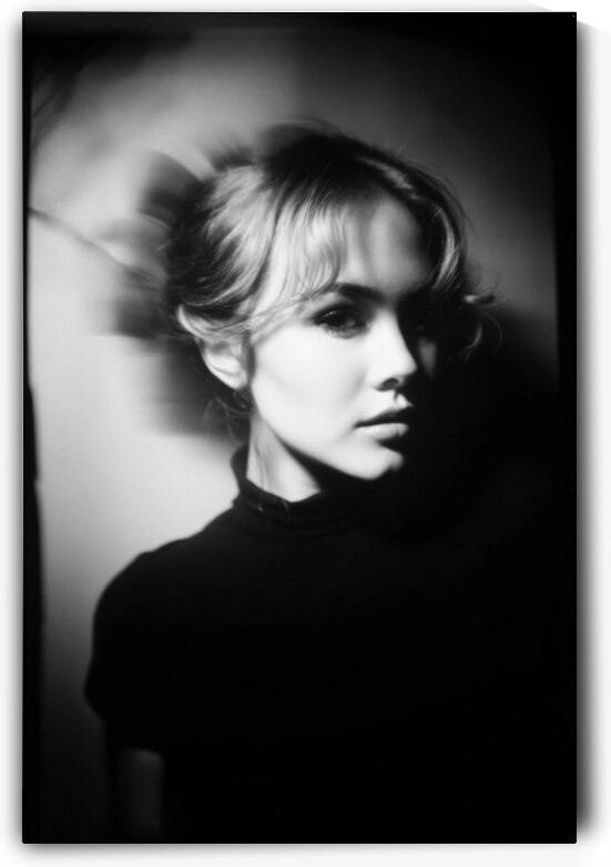 Woman Portrait - Dreamlike Black and White Pinhole Style by Matthias Hauser